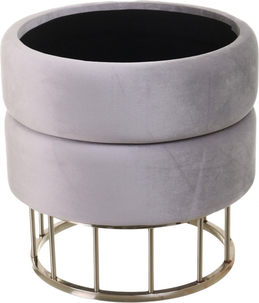 Скриня-пуф для зберігання Laurent світло-сірий 37,5х37,5х41 см 