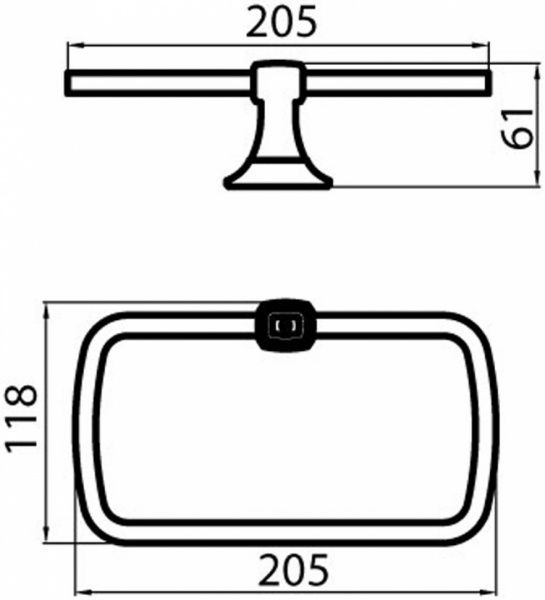 Кольцо для полотенца Aqua Rodos Boston 1202