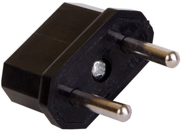 Переходник под евро LXL (115 Орбита) без заземления черный 115BLP