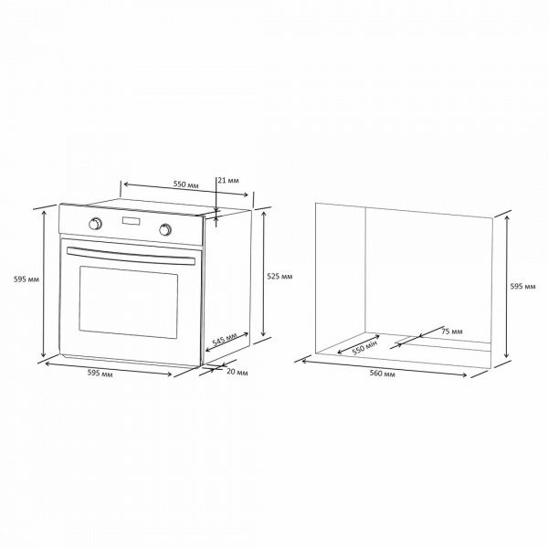 Духова шафа Eleyus MIRANDA 6008 IS CL