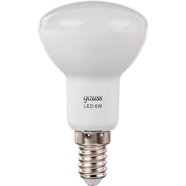 Лампа светодиодная Gauss Black 6 Вт R50 матовая E14 220 В 2700 К 106001106 