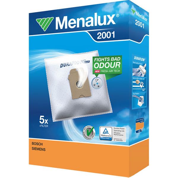 Мешок Menalux 2001 5 шт + 1 микрофильтр 101x102 для Bosch