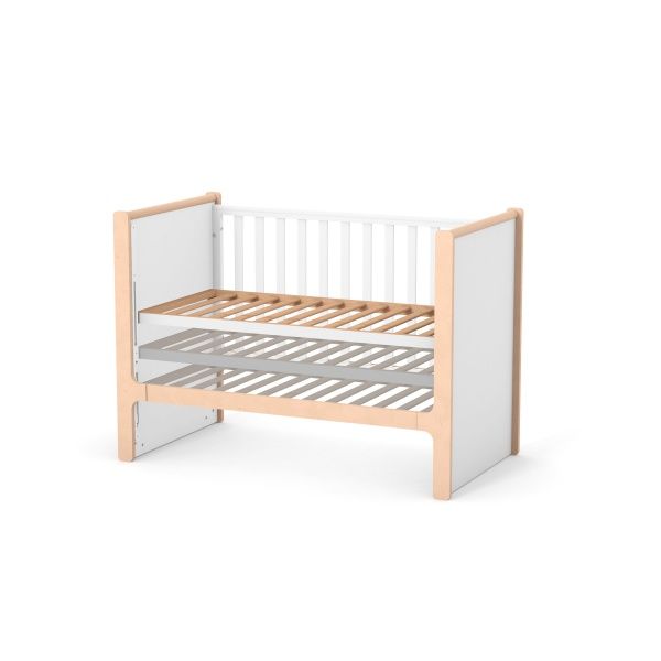 Кроватка детская Veres ЛД7 Ницца бело-буковый 07.3.1.36.15