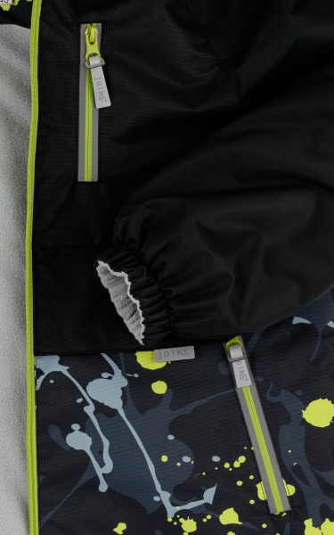Куртка детская для мальчика JOIKS р.128 черный EW-06 
