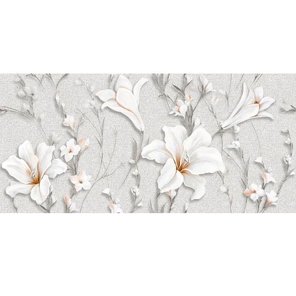 Декор Интеркерама Visconti Д 96071 серый 230x500 мм