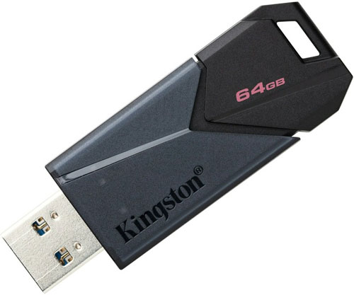 Флешпам'ять USB Kingston DataTraveler Exodia Onyx 64 ГБ USB 3.2 black (DTXON/64GB) 