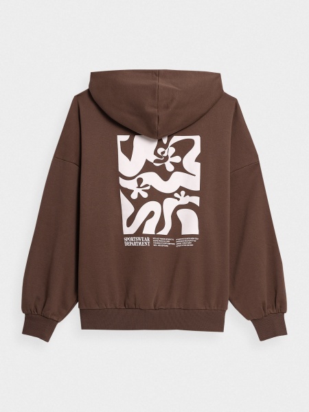 Джемпер 4F SWEATSHIRT F698 4FAW23TSWSF698-81S р.M коричневый