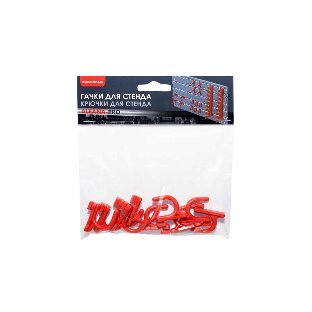 Крючок малый 12х30х30 мм (15 шт.) оранж Алеана ALEANA-PRO 171025