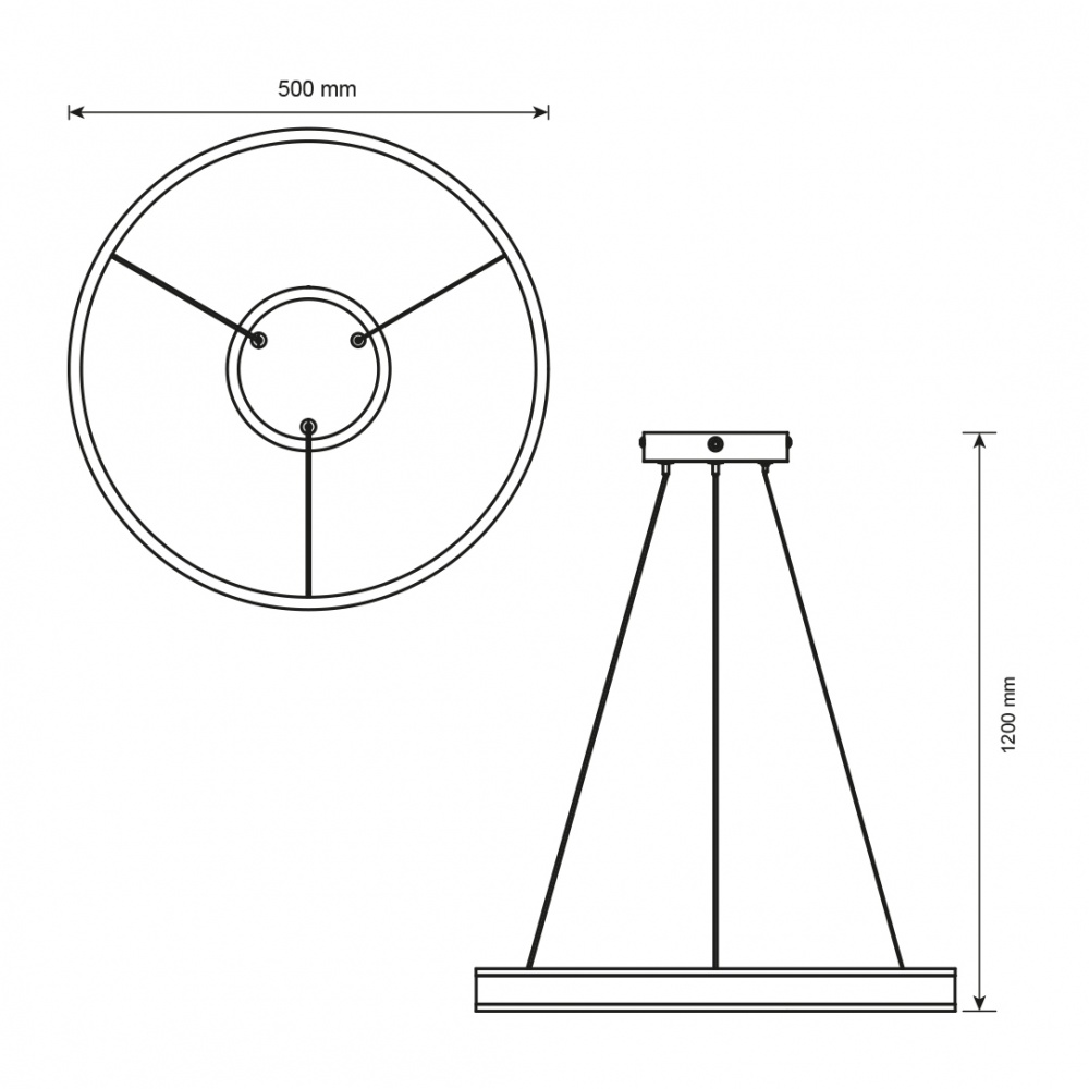 Люстра подвесная LIGHT SET VERBA LED PL 5012 70 Вт белый
