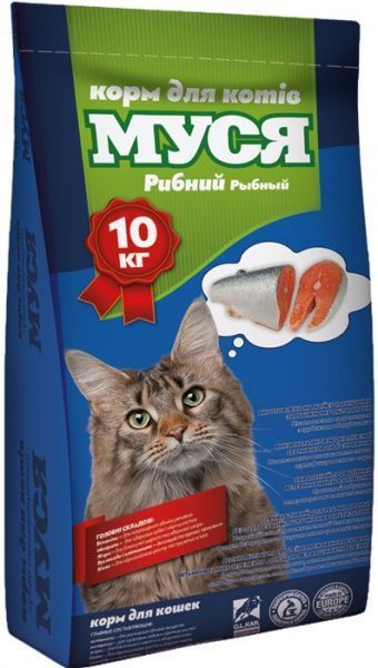 Корм Муся с рыбой 10 кг