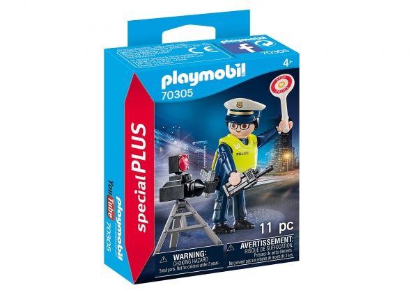 Конструктор Playmobil Поліцейський з вимірювачем швидкості 70305