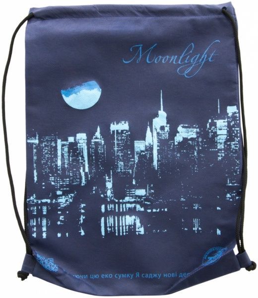 Екосумка-рюкзак Місячне сяйво темно-синій  