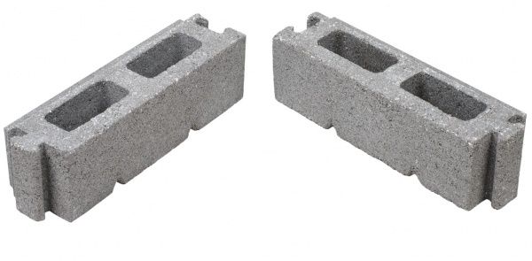 Элемент подмурка Кая 80x240x75 мм серый Моноліт-Брук 