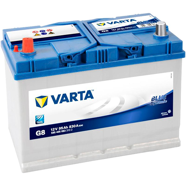 Акумулятор автомобільний Varta G8 95А 12 B 595405083 «+» ліворуч