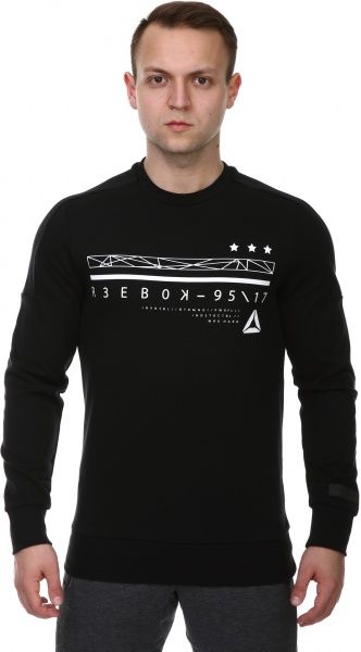 Світшот Reebok WOR C GRAPHIC CREW SWEAT BK4714 р. M чорний
