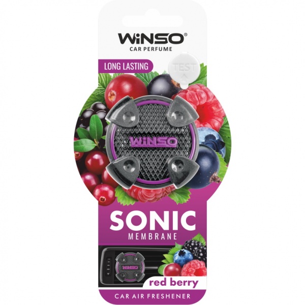 Ароматизатор на дефлектор WINSO Sonic - Red Berry 531030