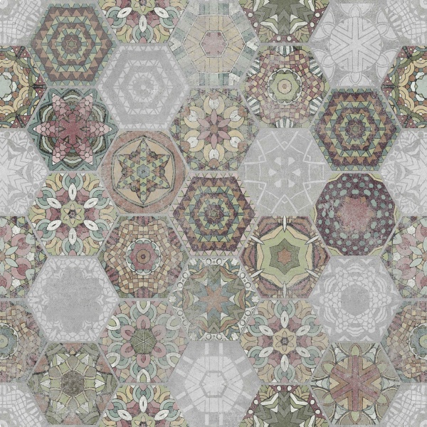 Плитка Stargres Patchworkhexagon Colour 60x60 