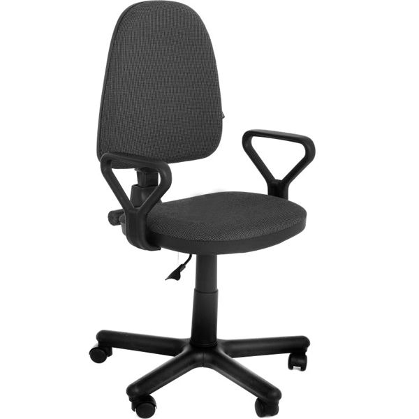 Крісло Nowy Styl Saturn GTP (CH) C-26 сіро-чорний 