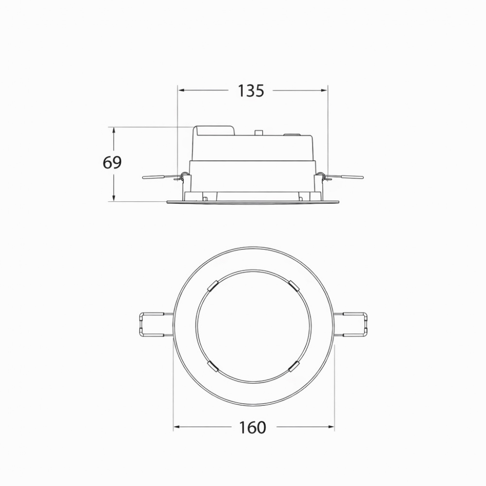 Світильник вуличний вбудований FUMAGALLI TERESA 160 GX53 12 Вт IP55 білий