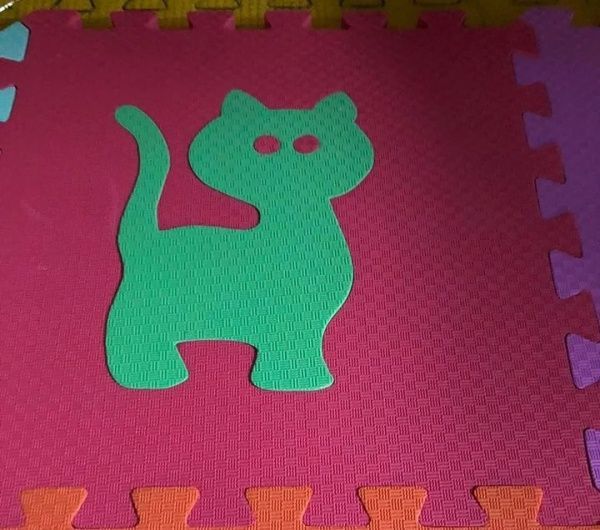 Коврик-пазл Термоізол Зверьки 30x30 см набор 12 шт.