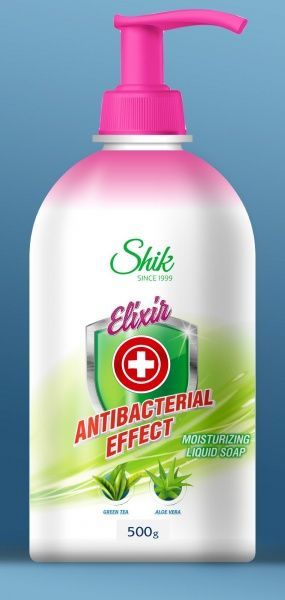 Мило рідке Шик Elixir Antibacterial Effect Зволоження 500 мл 500 г 1 шт./уп.