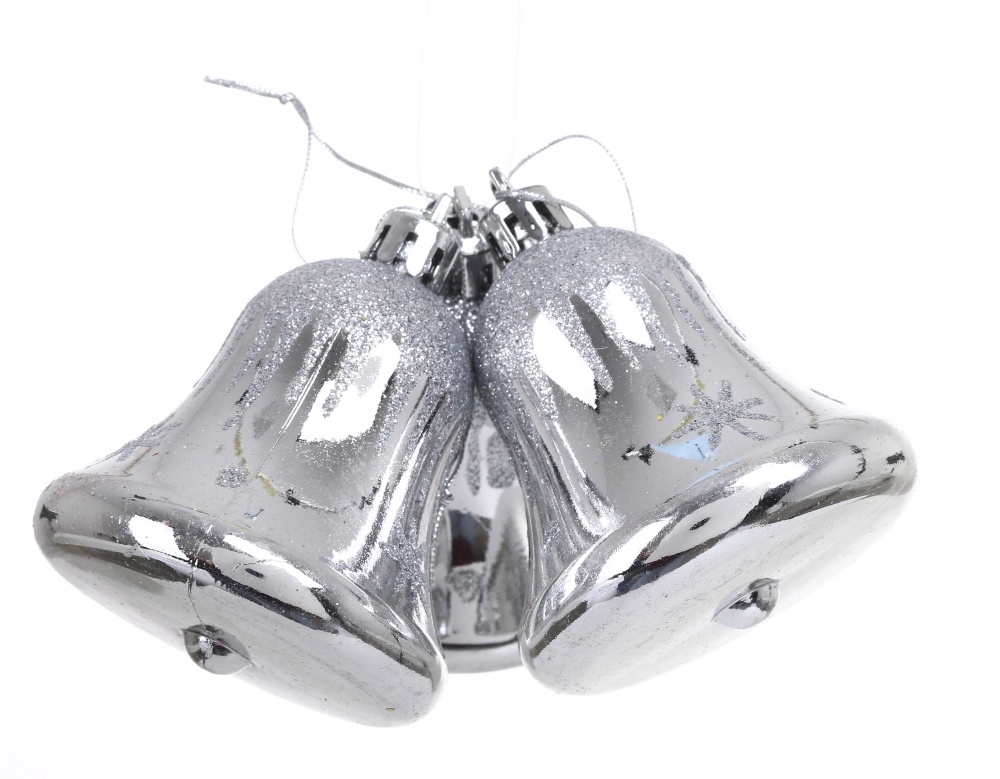 Набір підвісок 3 шт дзвіночок 3 кольори в асортименті 6 см EPI-