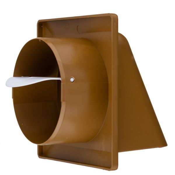 Ковпак вентиляційний MiniMax 140x140хd100 мм (полістирол УПМ/ дуб) 1326Р/12