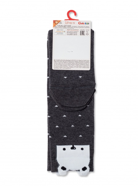 Гольфи дитячі для дівчаток Conte-Kids TIP-TOP (мордочки) 19С-141СП 053 р.22 темно-сірий 