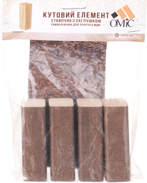 Комплект куточків МДФ ОМіС ферум 80x25x25 мм 