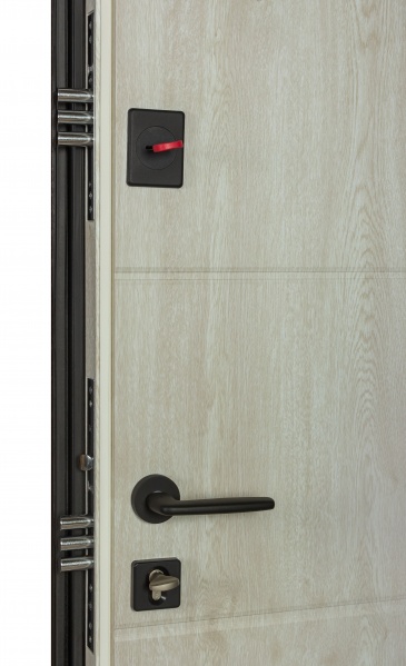 Двері вхідні Revolut Doors В-82 (квадро) Гладка/191 венге темний / дуб полярний 2050x850 мм ліві