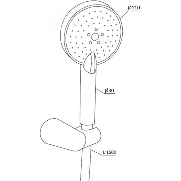 Душевой гарнитур Damixa RedBlue Origin One 2.0 918110000