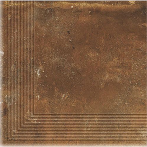 Клинкерная плитка Dallo Rosso stopnica narozna 30x30 Cerrad