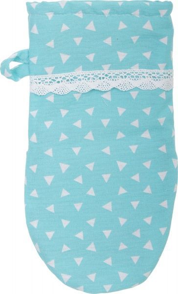 Прихватка-рукавиця Горох блакитний Прованс 