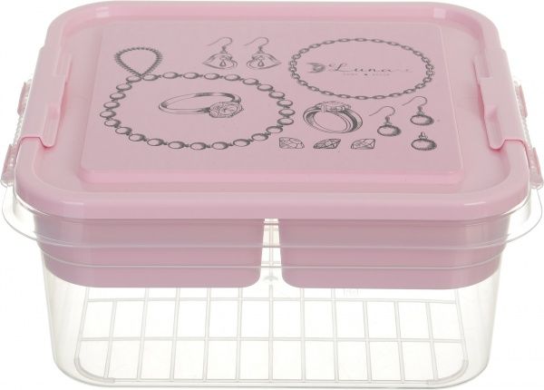 Органайзер Fashion для біжутерії 25*26*11 см рожевий