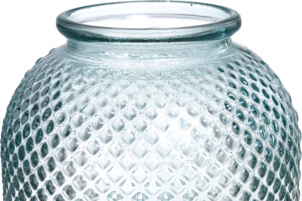 Ваза стеклянная прозрачная DIAMANTE 24 см San Miguel