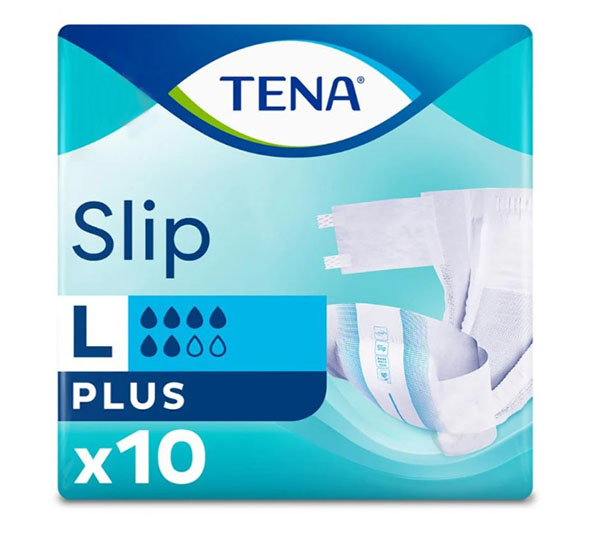 Подгузники для взрослых Tena Slip Plus Large 100-150 см 10 шт.