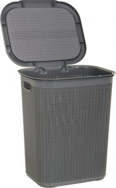 Кошик для білизни Ucsan Plastik темно-сірий