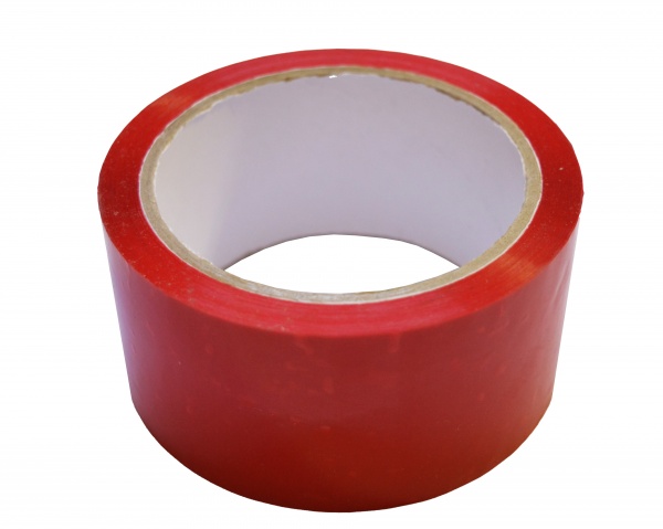 Стрічка самоклейка Системи Кріплення червона 48 мм 66 м 40 мкм