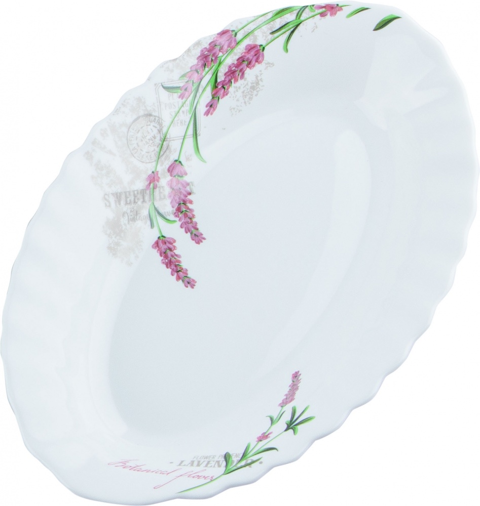 Блюдо овальне Vittora V-225L-F лаванда Wave 225 мм