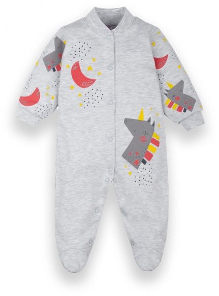 Чоловічок Габбі Райдужний настрій р.62 сірий меланж KB-20-22-1 