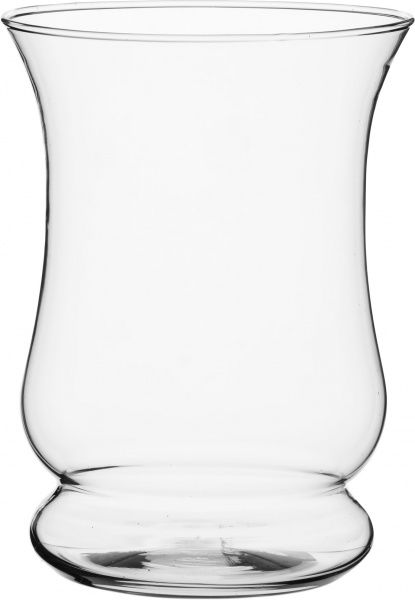 Ваза 14x19 см прозрачная широкое дно Ladna