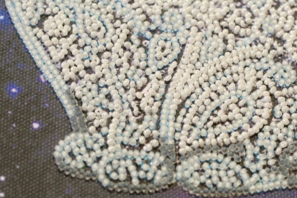 Набор для вышивания бисером на натуральном художественном холсте Звездный кот АМВ-052 Абрис Арт 