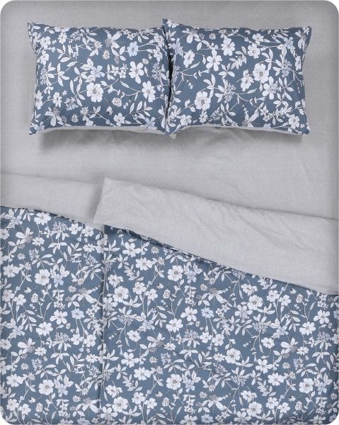 Комплект постільної білизни Daisy 200 TC біло-сірий La Nuit 