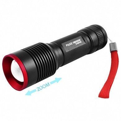 Фонарик Bailong Police 868-HP50 черный с зеленым