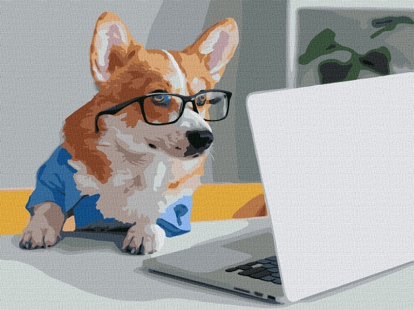 Картина за номерами Маленький бізне смен 30х40 см 30x40 см 