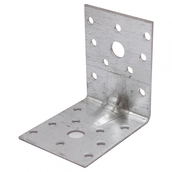 Кутник посилений рівносторонній 55x70x70 мм 2 мм (1шт.)