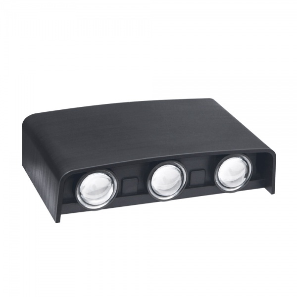 Світильник світлодіодний Maxus 6 Вт чорний 2700/4000/6500 К 1-MWL-6W-BLS 