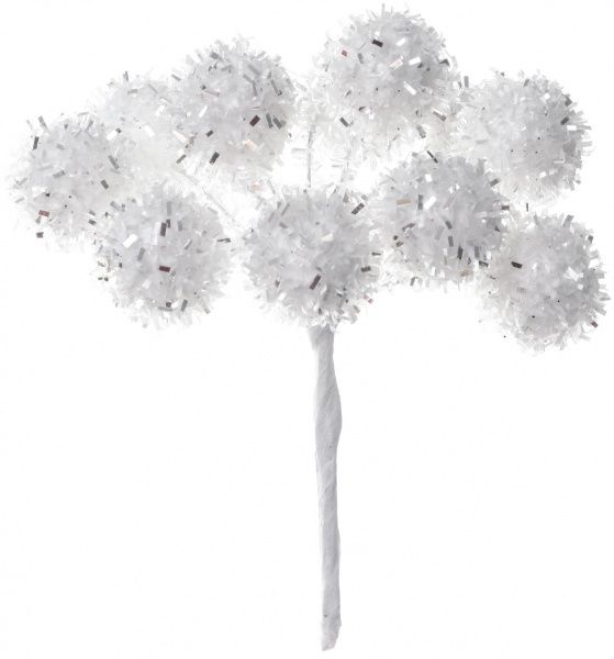 Гілочка декоративна Пучечок куль 12 см EYQ10799 