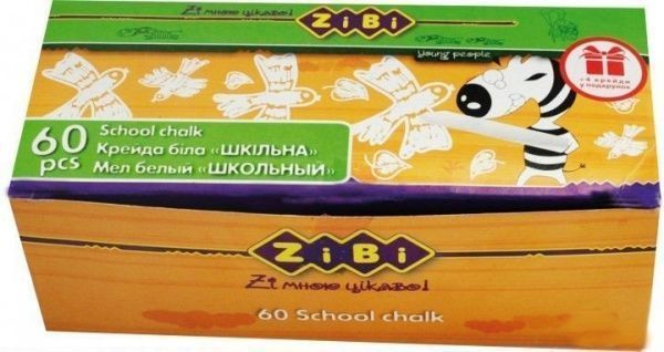 Мел белый 60 шт. 6713-12 ZiBi