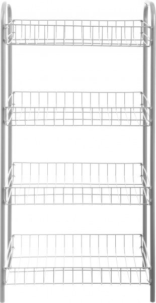 Етажерка 4-ох рівнева срібляста 790x410x230 мм сріблястий 